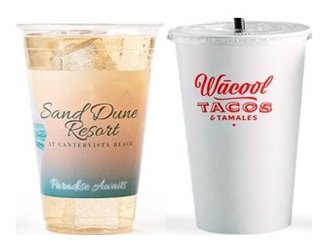 LOGOED COLD paper & plastic CUPS